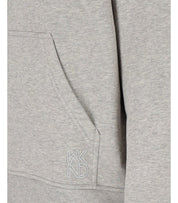 FELPA CON CAPPUCCIO CANE GRIGIO MÉLANGE MAX MARA WEEKEND