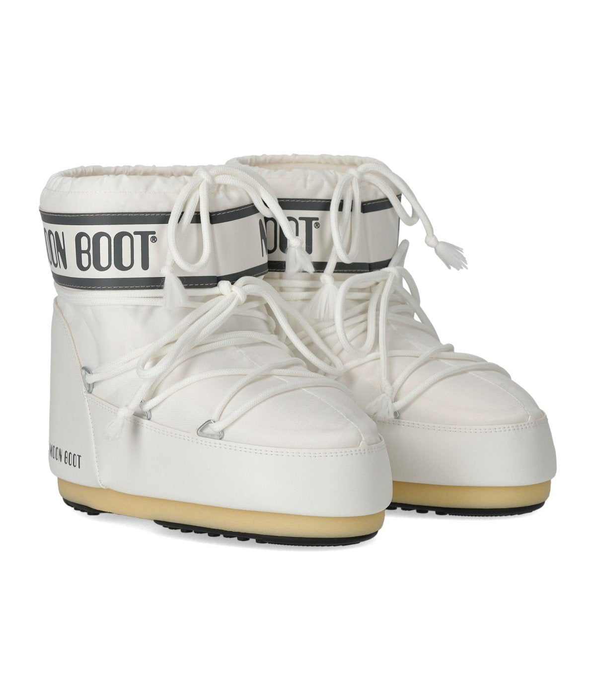 MOON BOOT ICON LOW NYLON WHITE SNOW BOOT