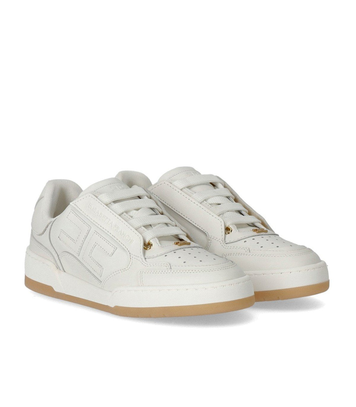 SNEAKER CON LOGO AVORIO ELISABETTA FRANCHI