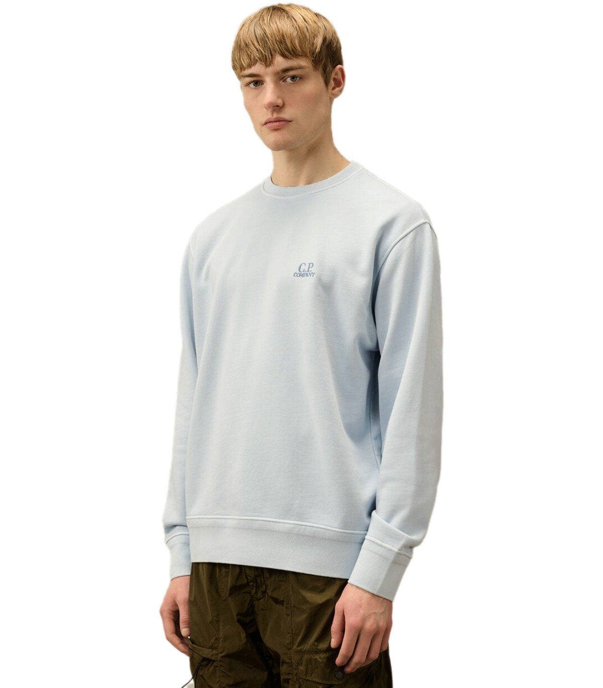 FELPA DIAGONAL FLEECE BLUE FOX C.P. COMPANY