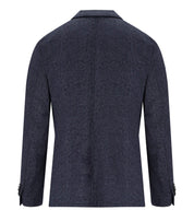 GIACCA MONOPETTO BLU MÉLANGE MANUEL RITZ