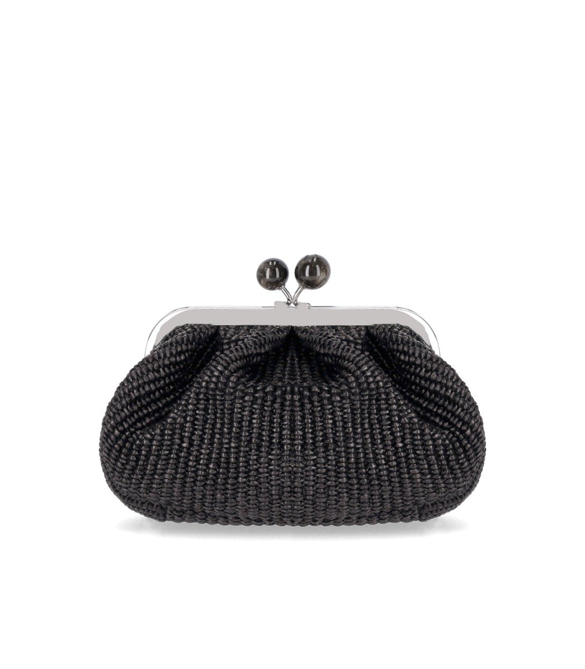 MAX MARA WEEKEND PASTICCINO PALMAS SMALL BLACK CLUTCH BAG