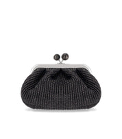 MAX MARA WEEKEND PASTICCINO PALMAS SMALL BLACK CLUTCH BAG