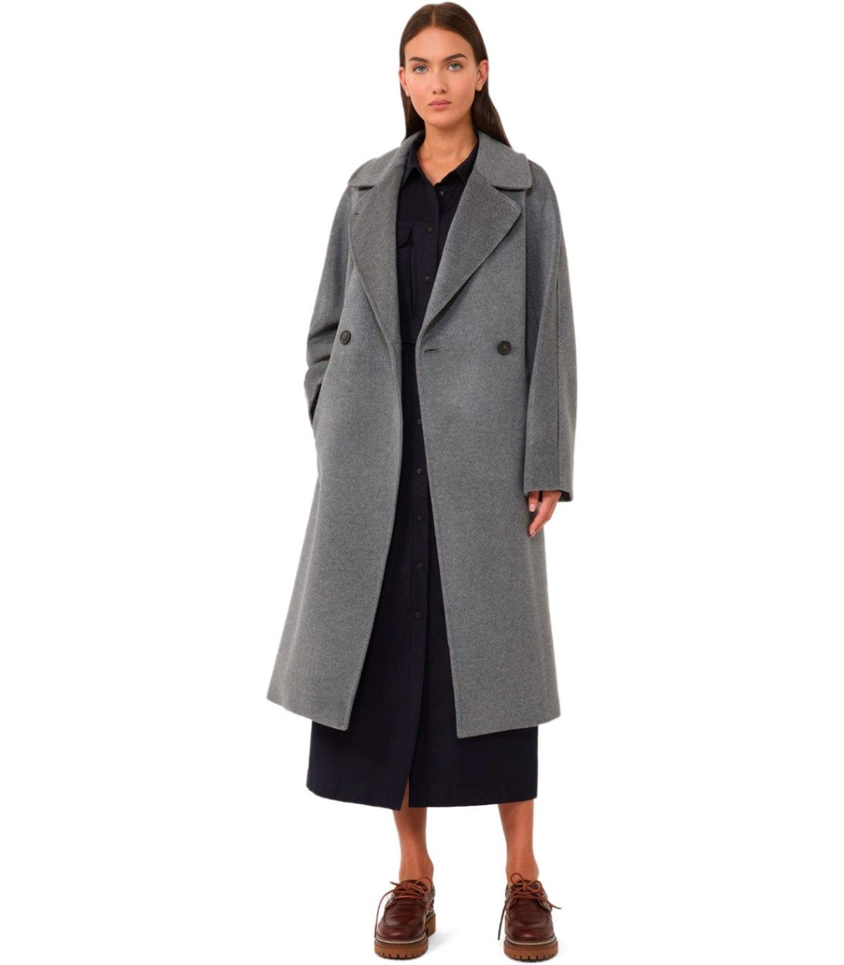 CAPPOTTO CON CINTURA RESINA GRIGIO MAX MARA WEEKEND