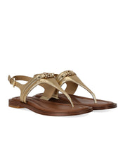 MICHAEL KORS MANDY GOLD THONG SANDAL
