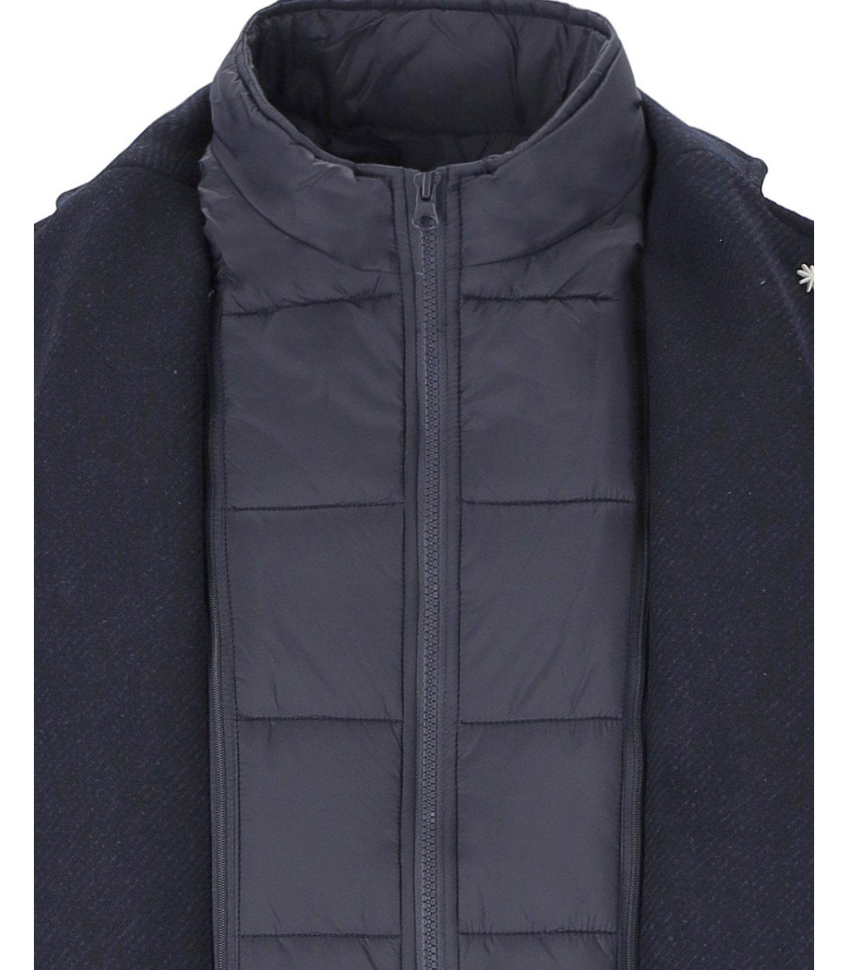MANTEAU BLEU CHINÉ MANUEL RITZ