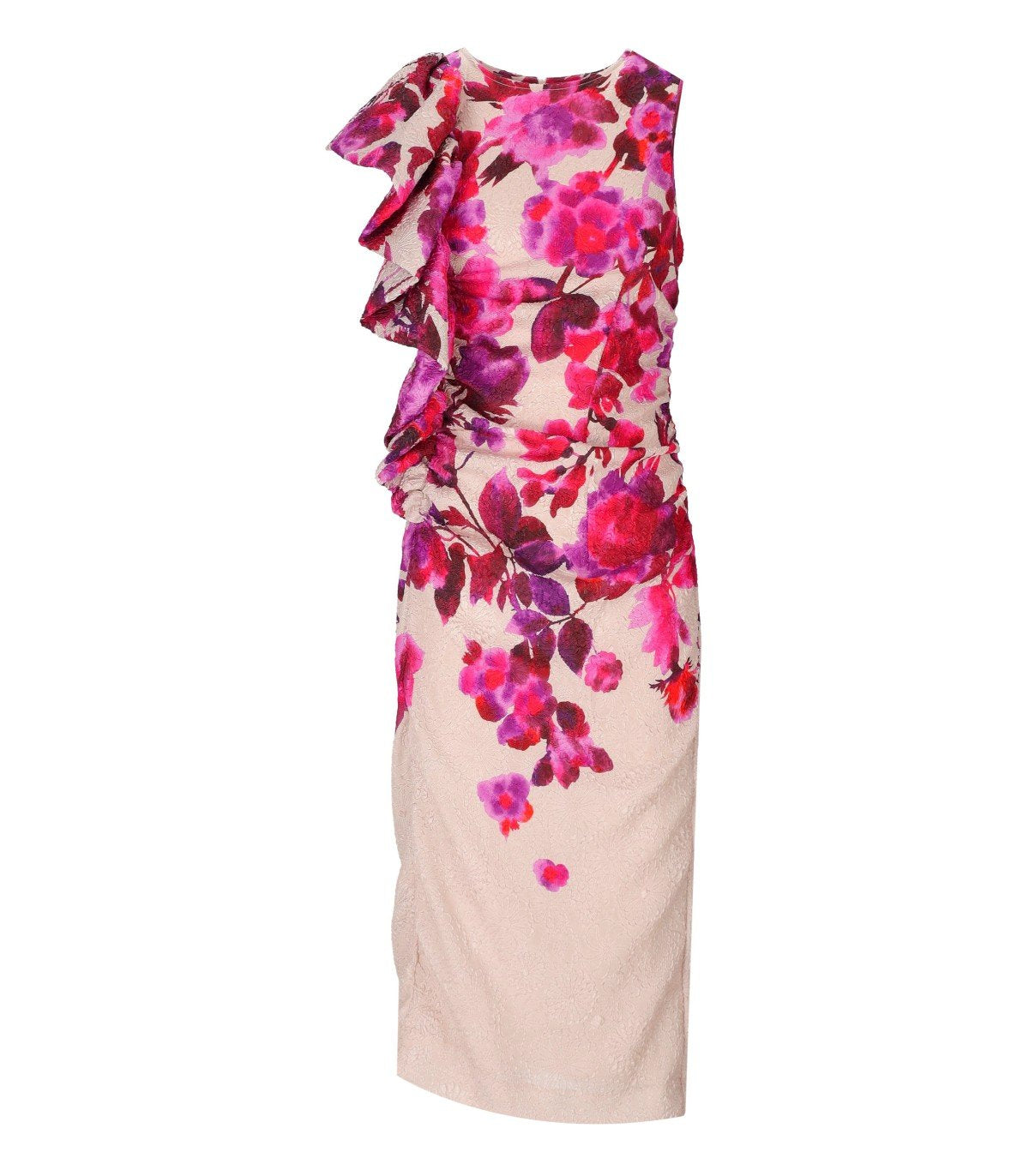 ESSENTIEL ANTWERP HAYLEIGH PINK MIDI DRESS