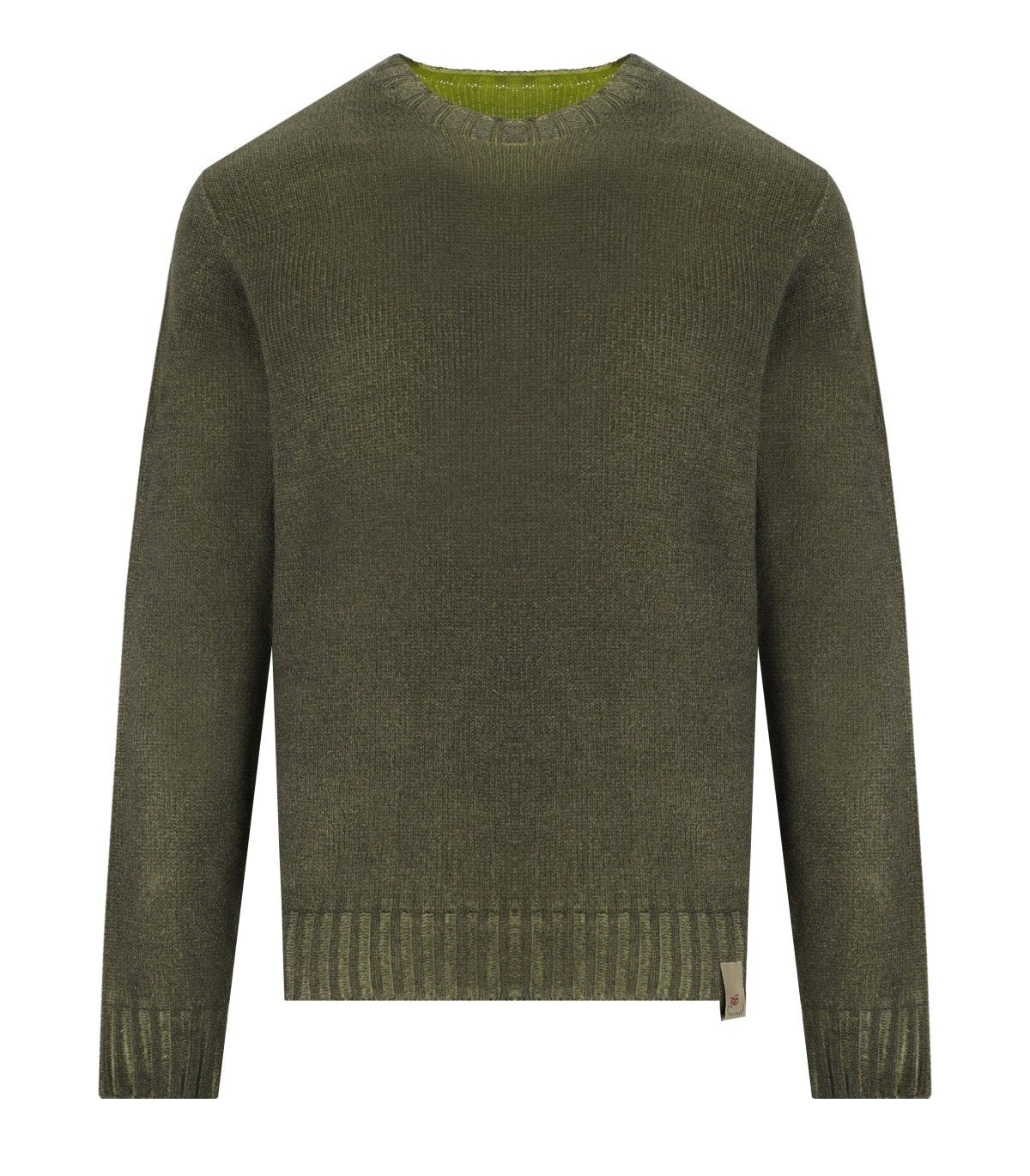 BOB BRADLEY GREEN REVERSIBLE CREWNECK SWEATER