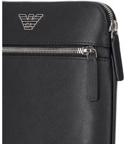 EMPORIO ARMANI BLACK CROSSBODY BAG