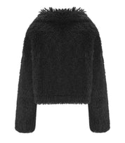 STAND STUDIO SAMARA BLACK CROP JACKET