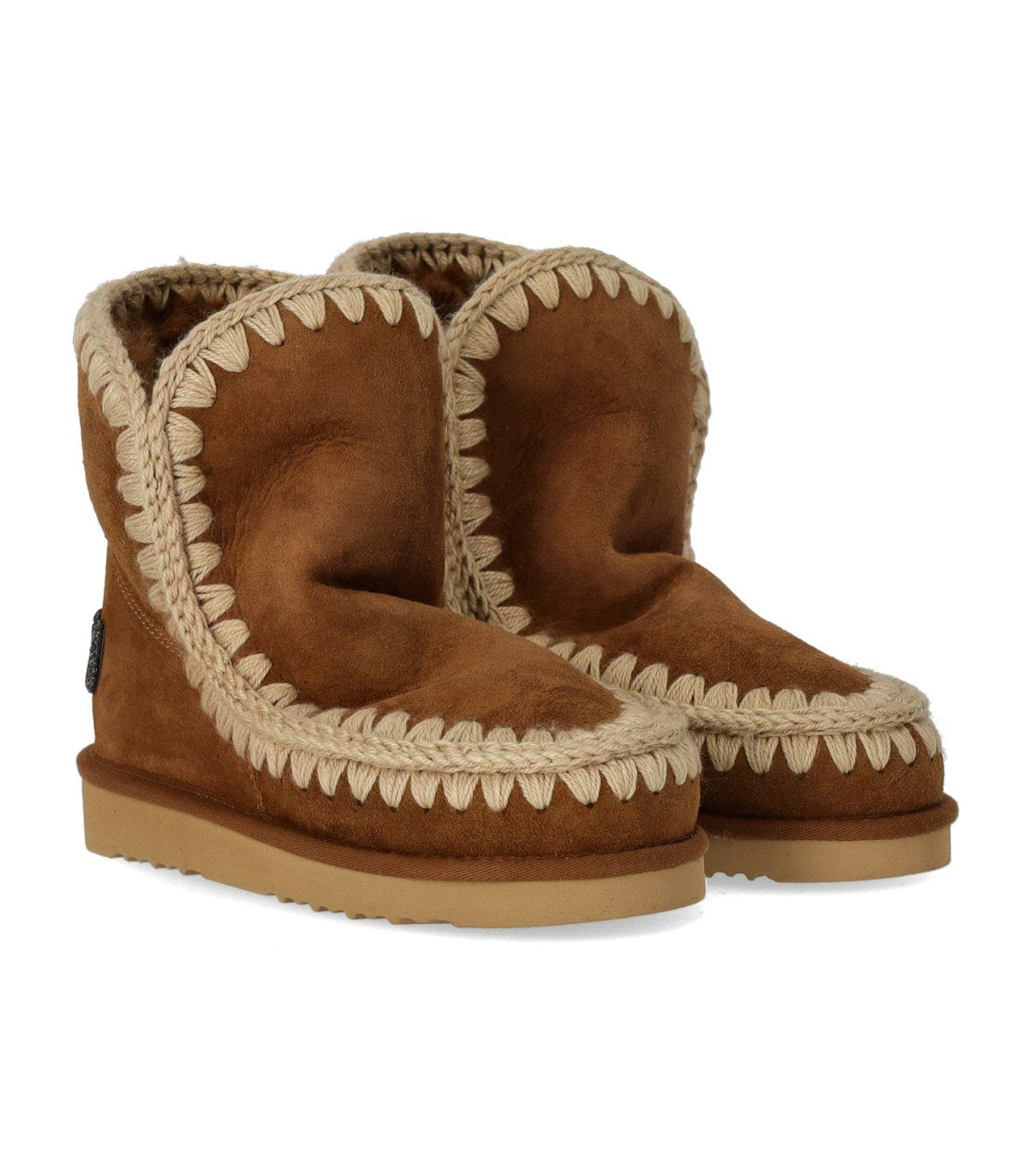 MOU ESKIMO GLITTER LOGO COGNAC BOOT