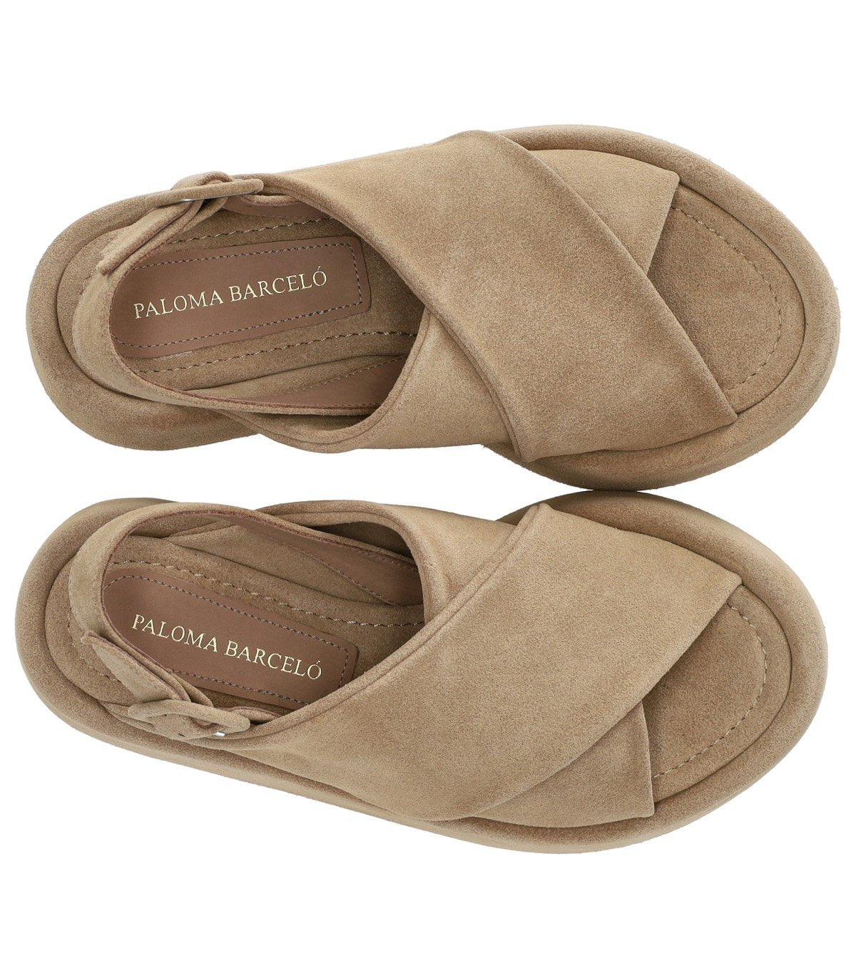 PALOMA BARCELÓ BASIMA BEIGE PLATFORM SANDAL