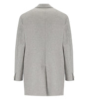 MANUEL RITZ GREY SINGLE-BREASTED COAT