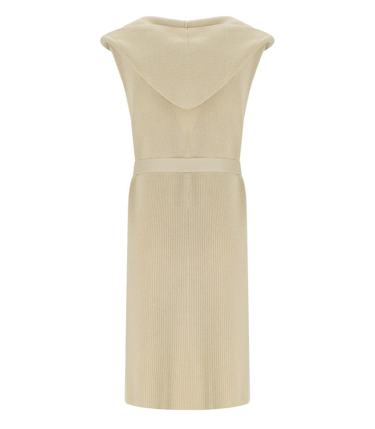 MM MAX MARA BADESSE CREAM SLEEVELESS LONG CARDIGAN