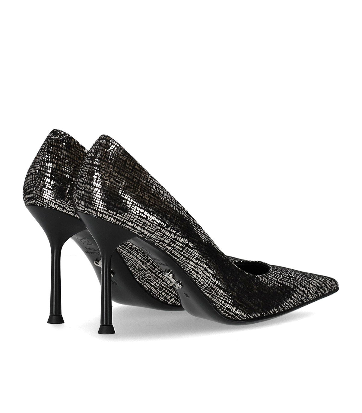 SERGIO LEVANTESI MUSA BLACK SILVER PUMP