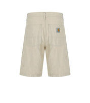 CARHARTT WIP COOPER HERRINGBONE FLEUR DE SEL BERMUDA SHORTS