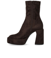 ELENA IACHI ZELDA BROWN HEELED ANKLE BOOT