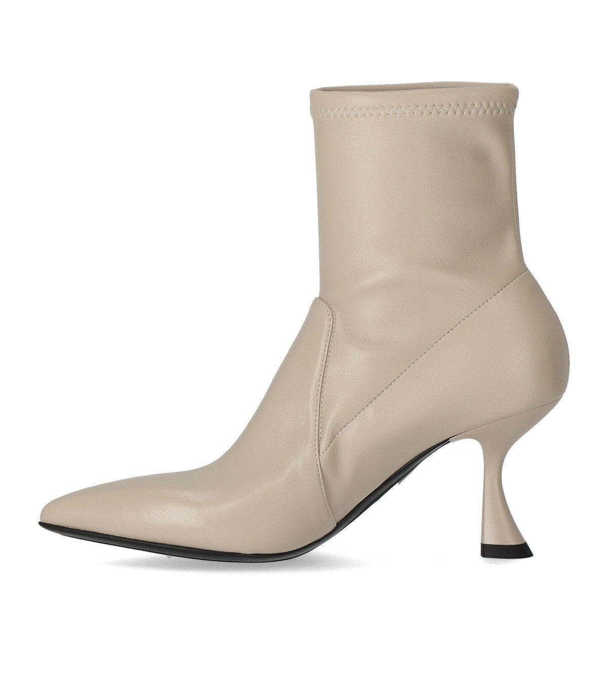 SERGIO LEVANTESI JUNNY CREAM HEELED ANKLE BOOT
