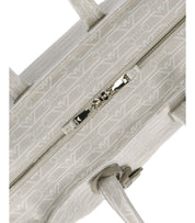 EMPORIO ARMANI MONOGRAM NATURAL MEDIUM SHOPPING BAG