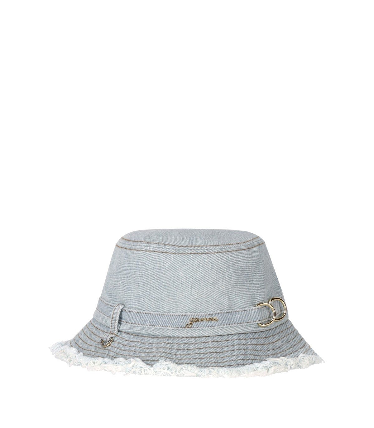 CAPPELLO FADED DENIM GANNI