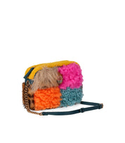 KURT GEIGER HOXTON FUR MULTICOLORED CROSSBODY BAG
