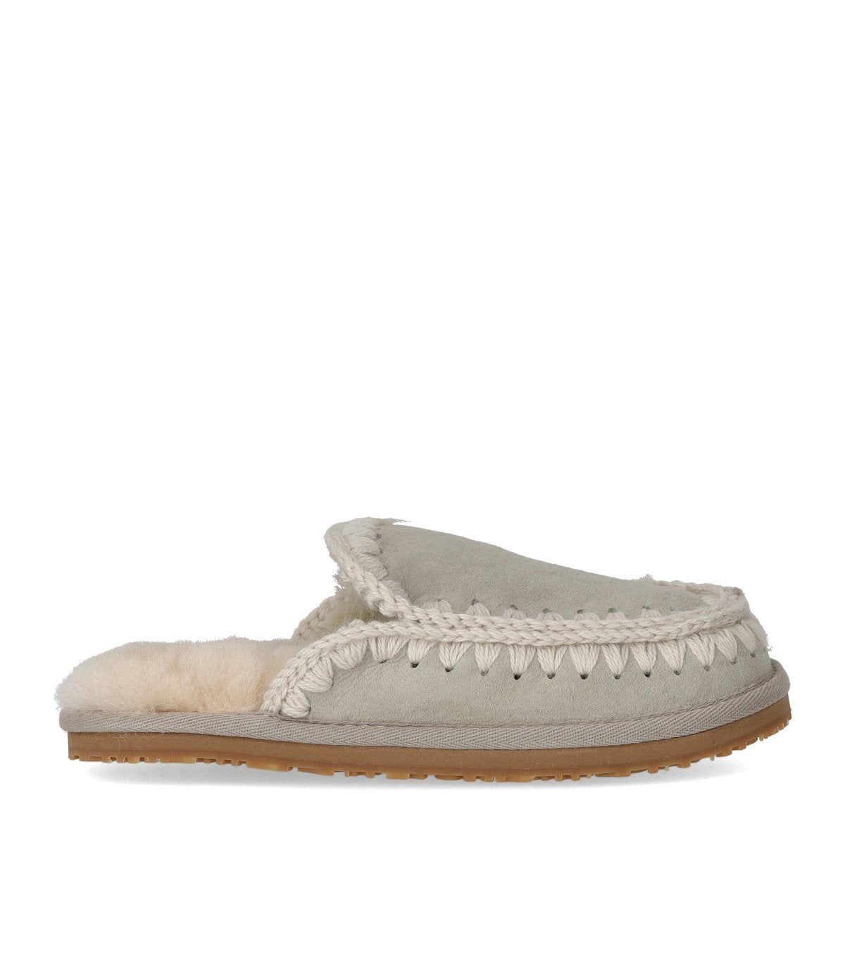 MOU FULL ESKIMO STICH SILVER BIRCH SLIPPER