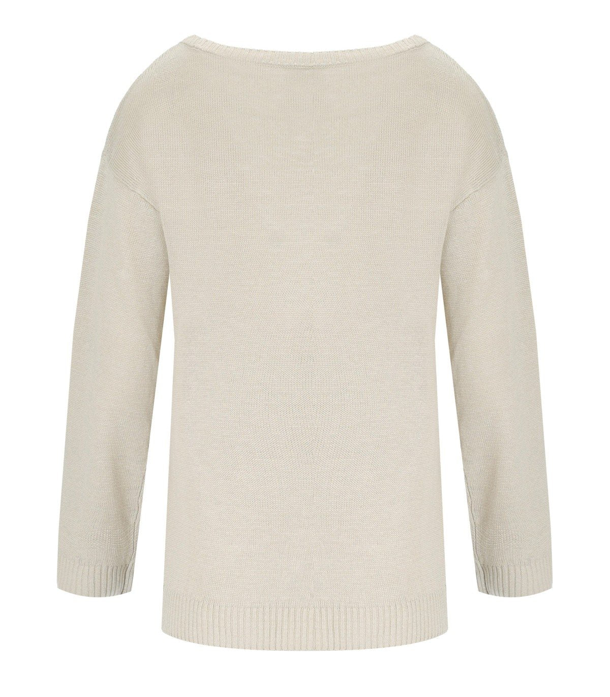 MM MAX MARA DANDY BEIGE CREWNECK SWEATER