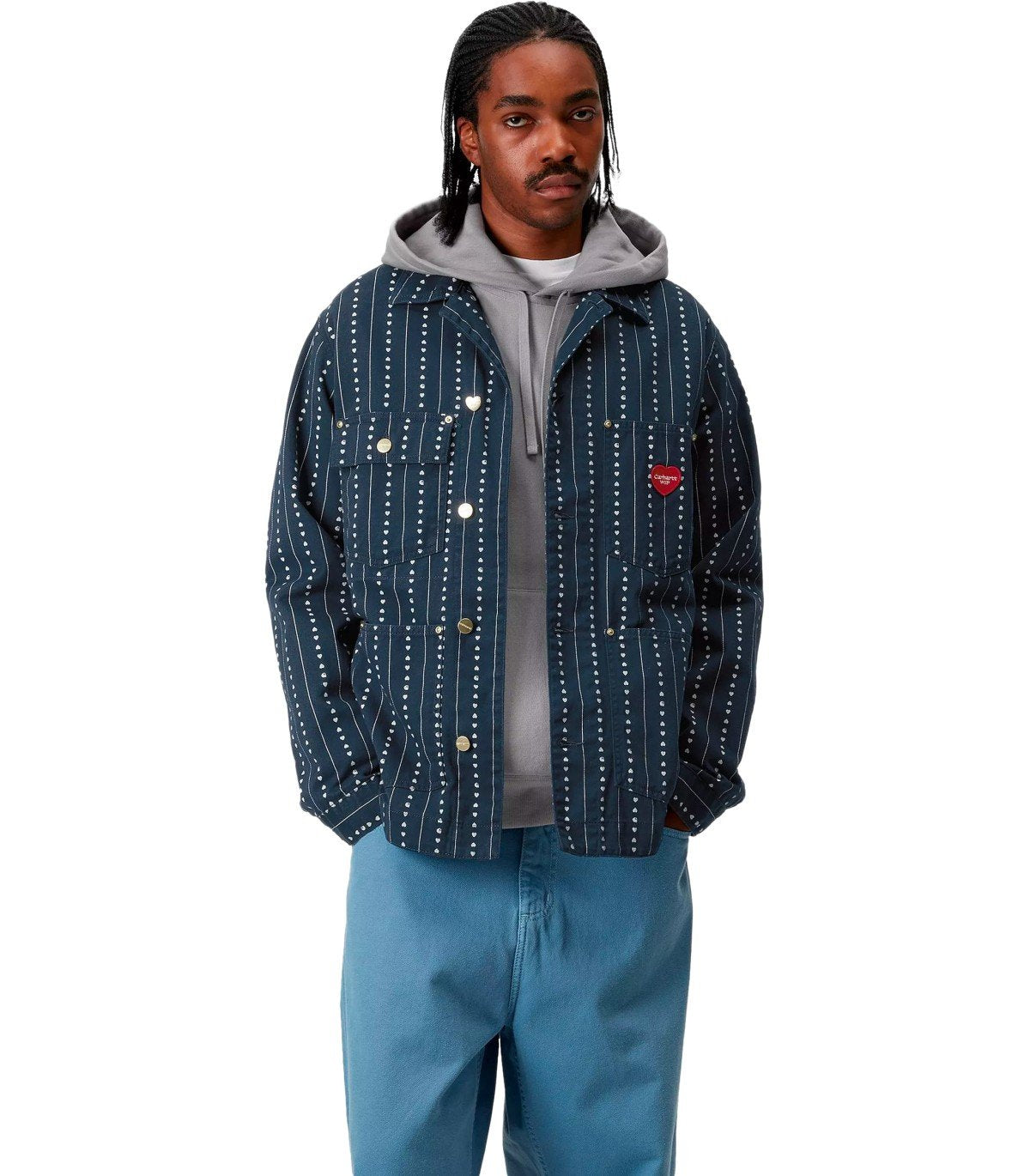 CARHARTT WIP DREWE CHORE BLUE JACKET