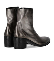 STRATEGIA GREY HEELED ANKLE BOOT