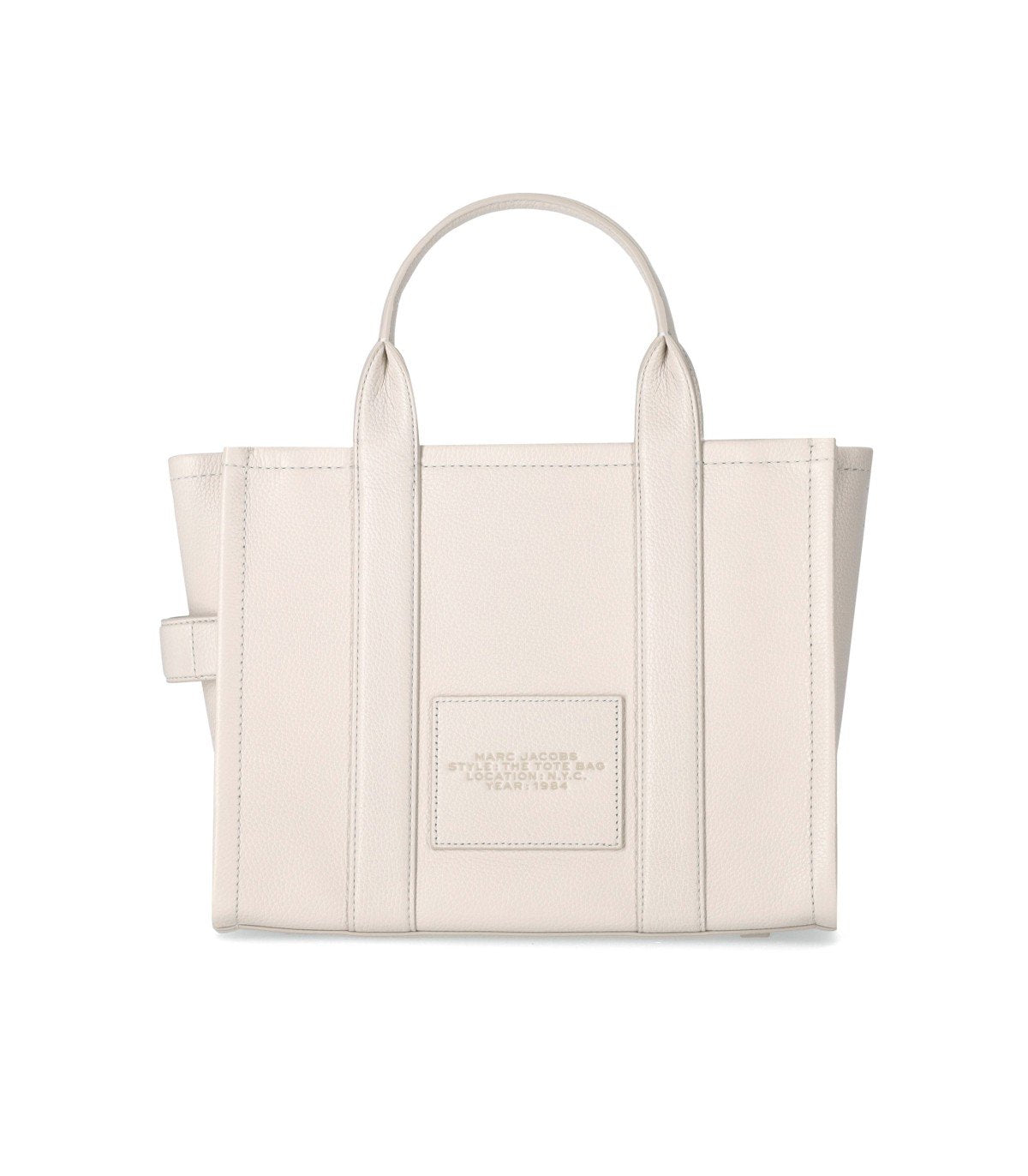 MARC JACOBS THE LEATHER MEDIUM TOTE COTTON HANDBAG