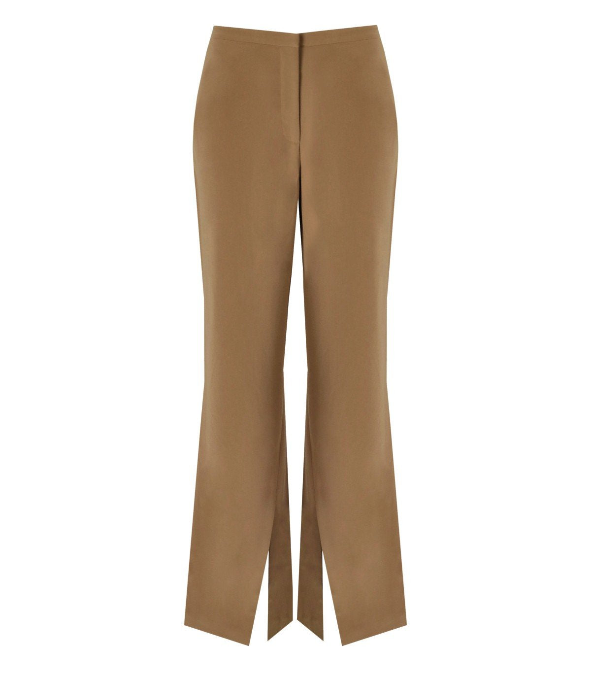 STINE GOYA LEAH COFFEE BROWN FLARE PANTS