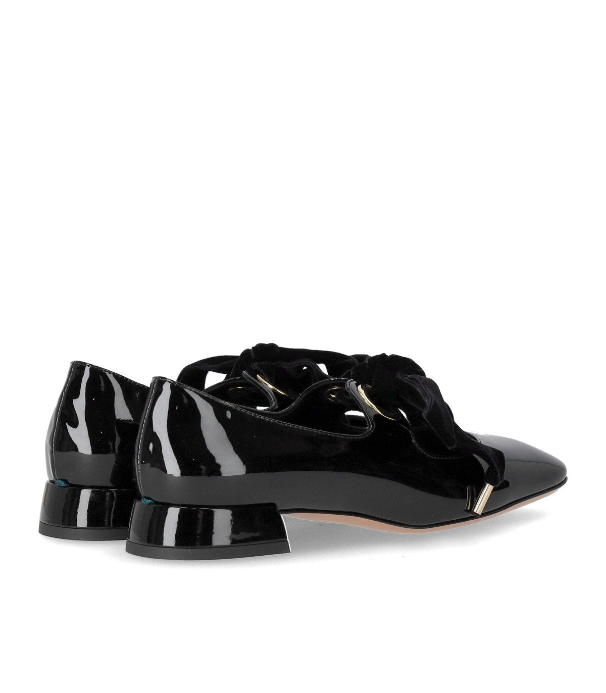 A.BOCCA MARY JANE BLACK BALLET FLAT WITH BOW