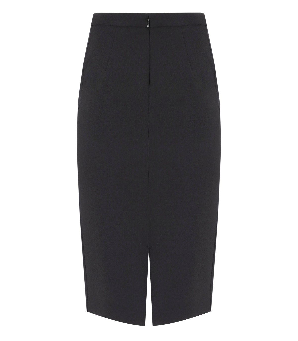 ELISABETTA FRANCHI BLACK SKIRT WITH LOGO