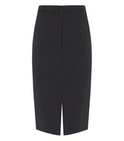 ELISABETTA FRANCHI BLACK SKIRT WITH LOGO