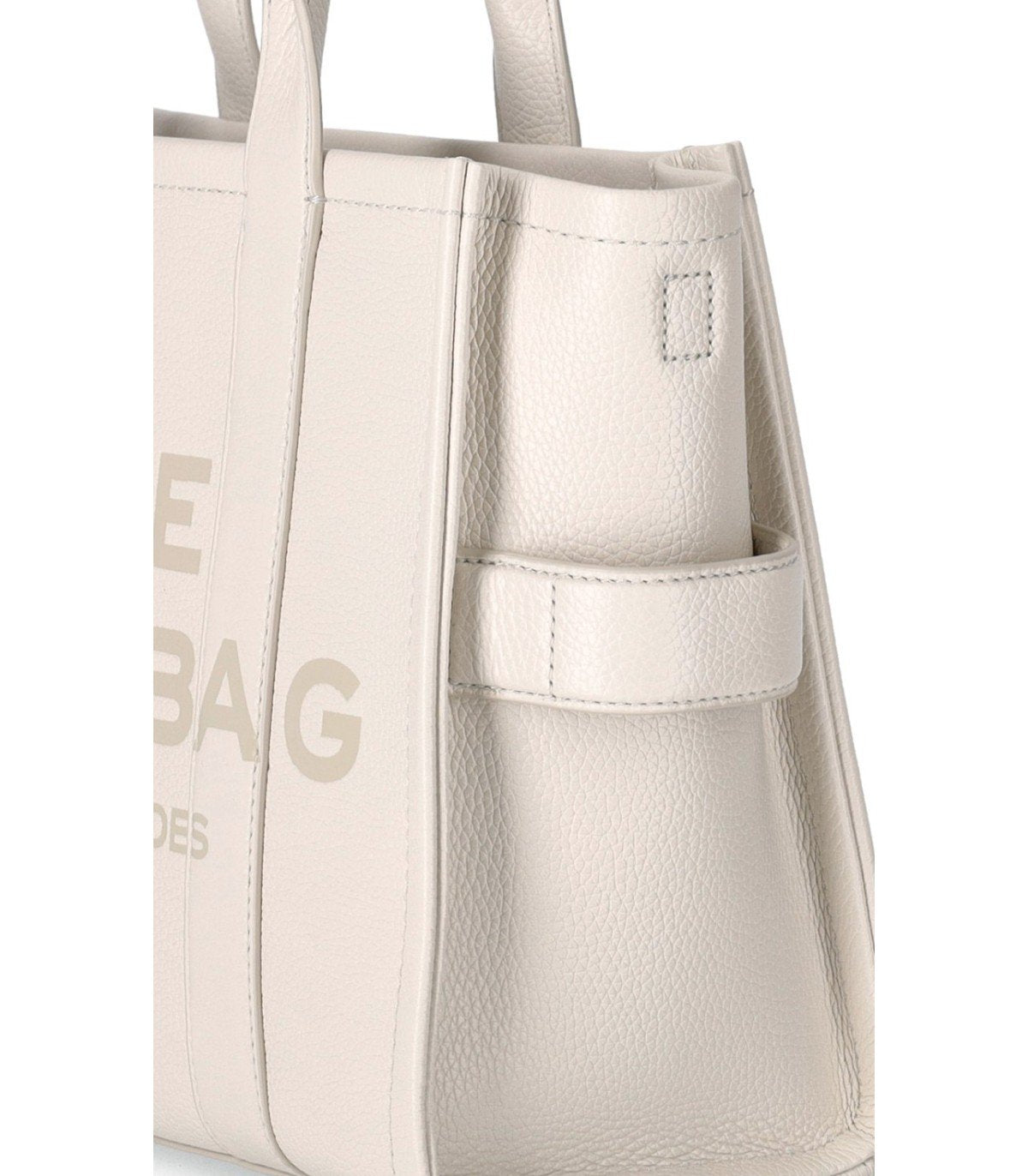 MARC JACOBS THE LEATHER MEDIUM TOTE COTTON HANDBAG