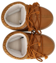 MOON BOOT ICON LOW NYLON COGNAC SNOW BOOT