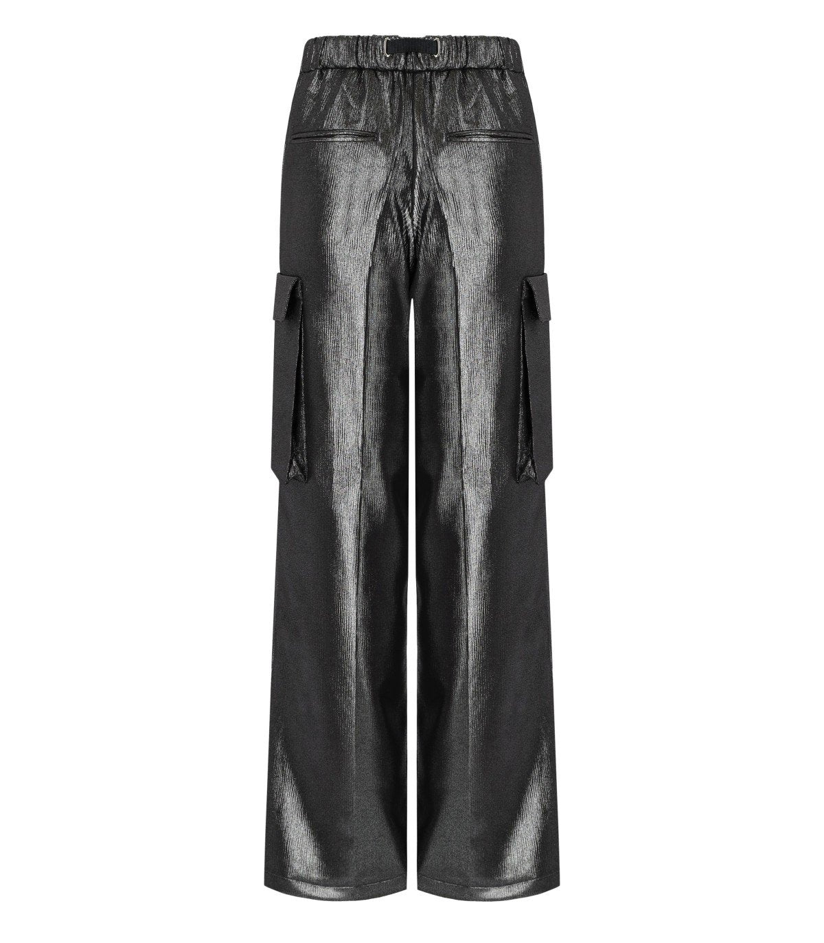 WHITE SAND GREY METAL KARGO PANTS