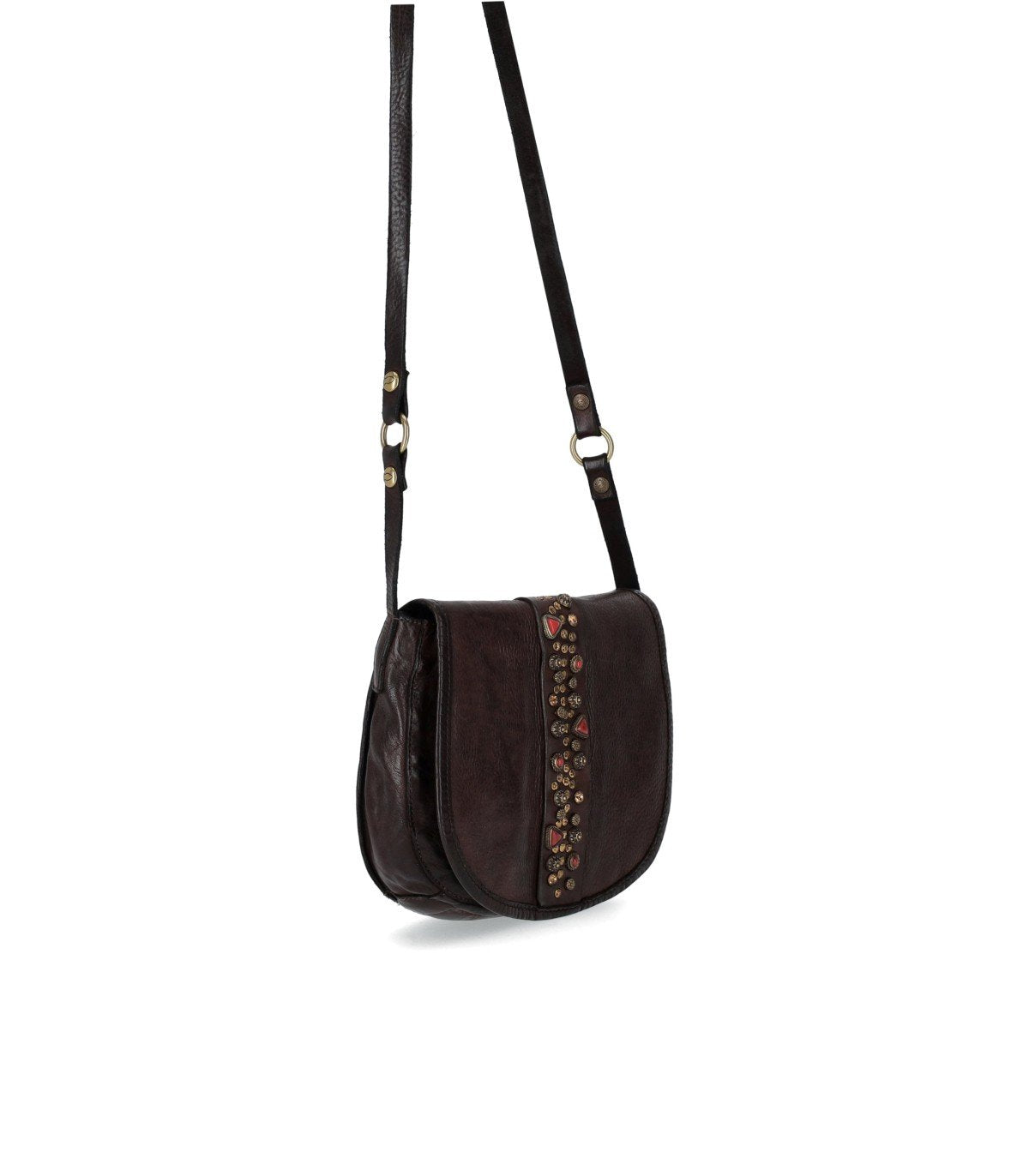CAMPOMAGGI IRENE DARK BROWN CROSSBODY BAG