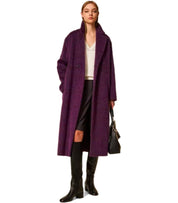 CAPPOTTO CON CINTURA VIOLA TWINSET
