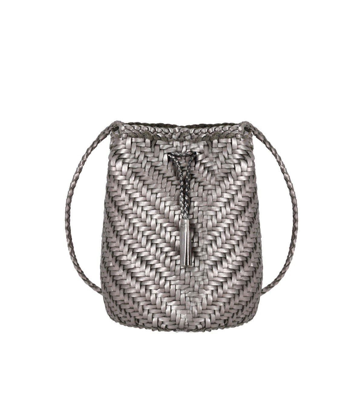 DRAGON DIFFUSION POMPON DOUBLE JUMP COVERTFOIL CROSSBODY BAG