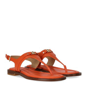 MICHAEL KORS MANDY ORANGE THONG SANDAL