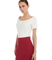 TOP VIRTUS AVORIO MAX MARA WEEKEND