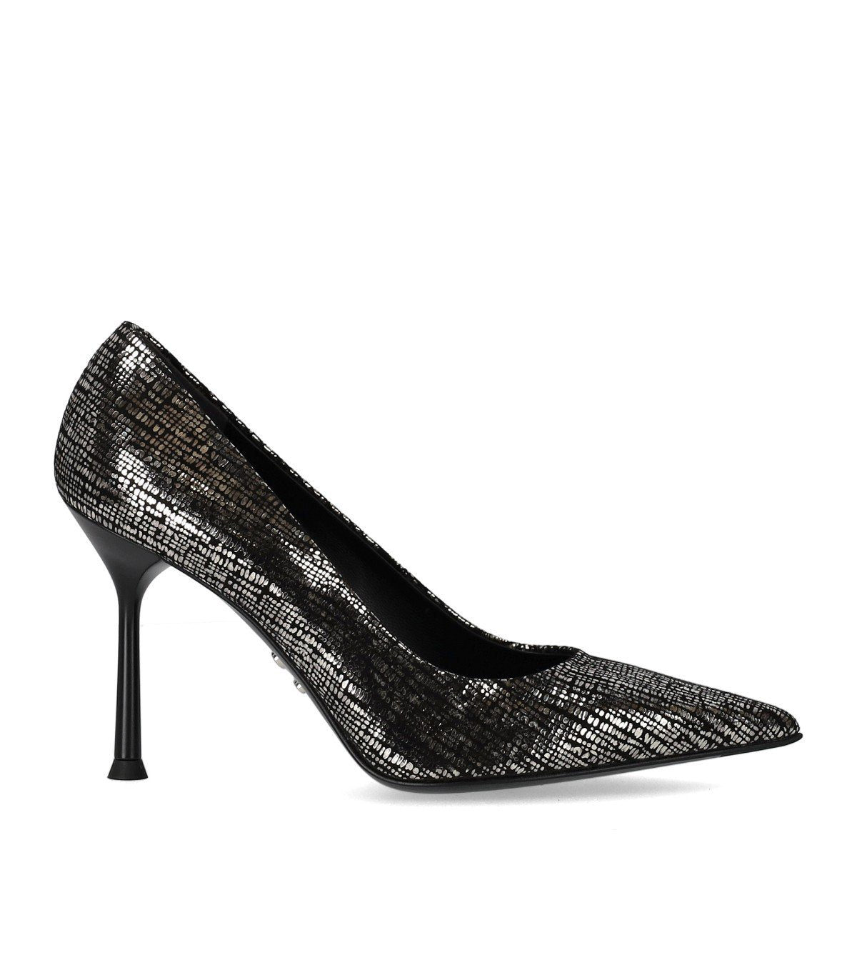 SERGIO LEVANTESI MUSA BLACK SILVER PUMP