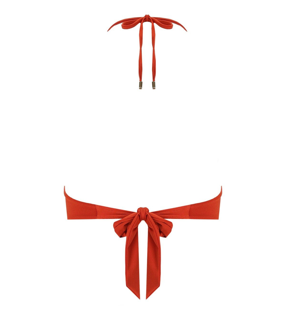 MAX MARA BEACHWEAR ADRIENE BRICK RED B CUP BIKINI TOP