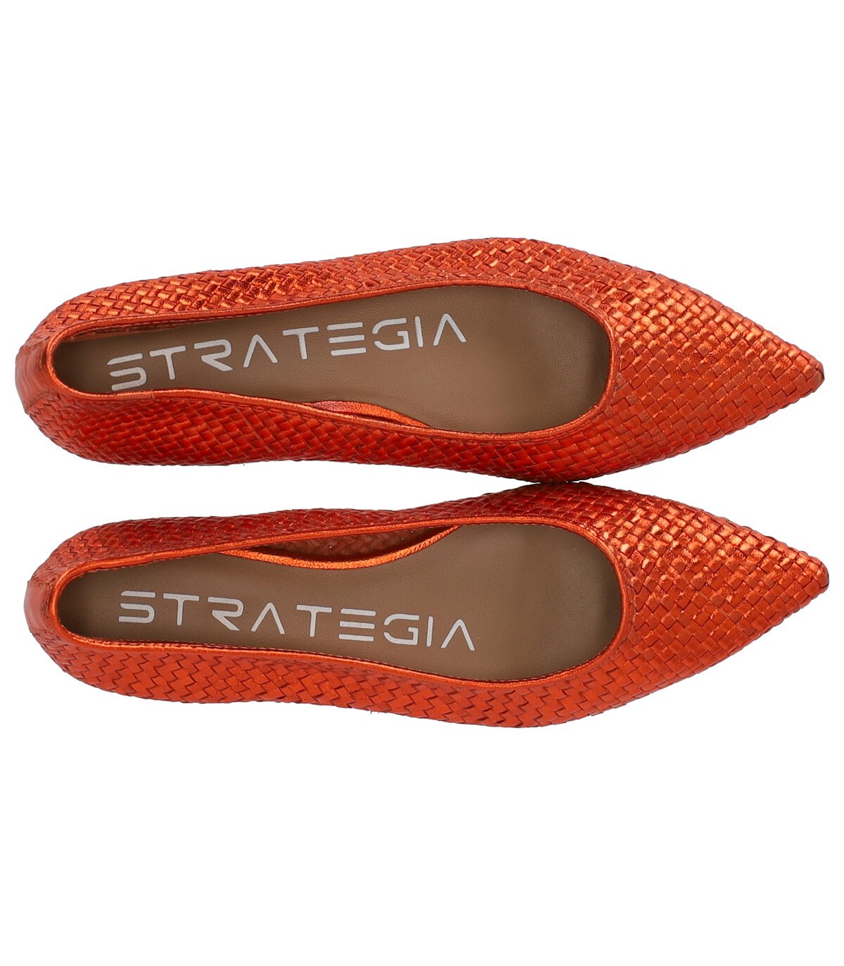 STRATEGIA LIYA ORANGE BALLET FLAT SHOE