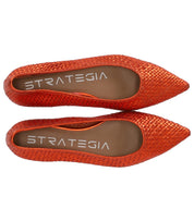 STRATEGIA LIYA ORANGE BALLET FLAT SHOE