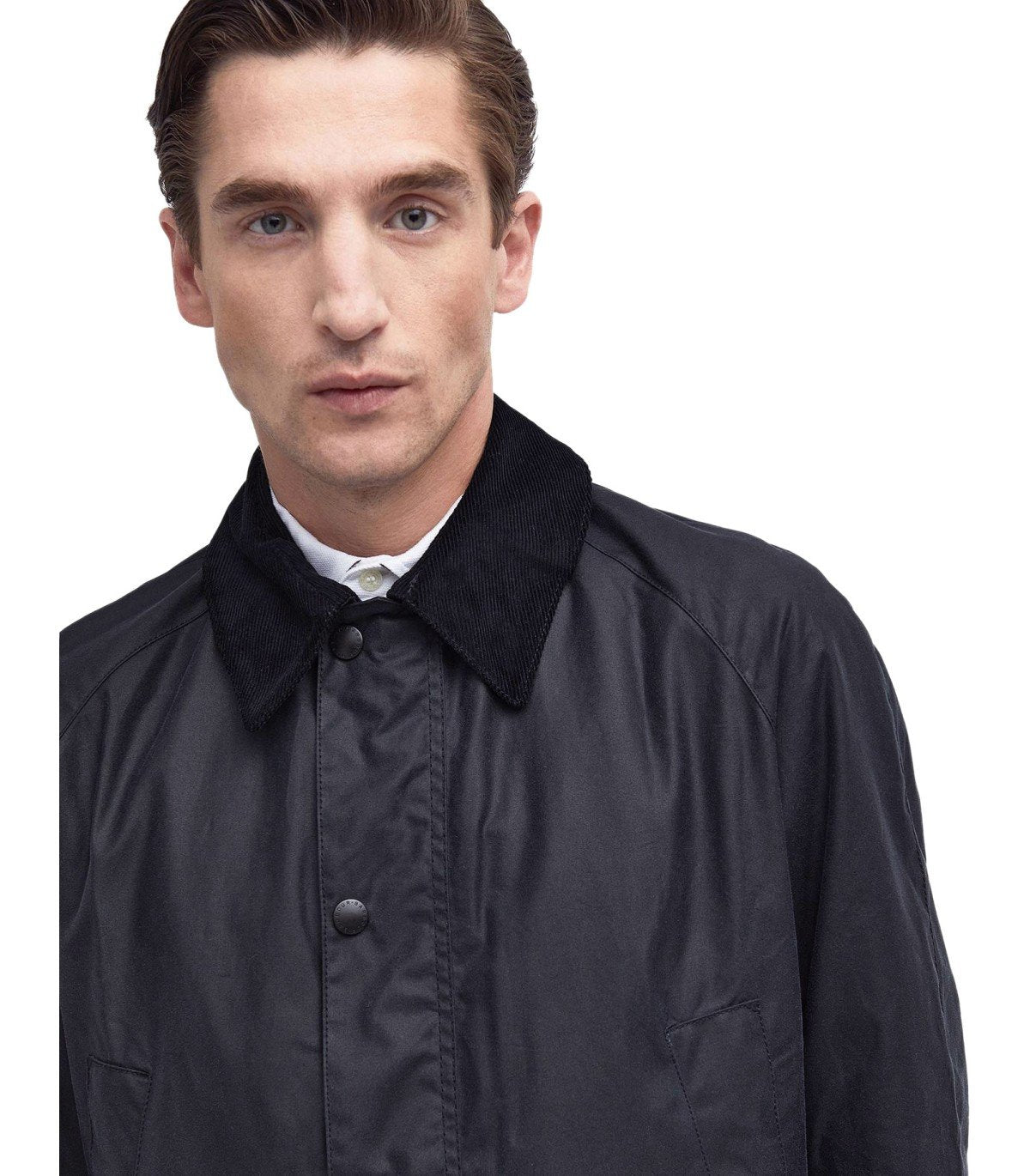 BARBOUR ASHBY WAX NAVY BLUE JACKET
