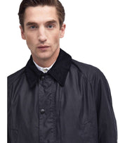 BARBOUR ASHBY WAX NAVY BLUE JACKET