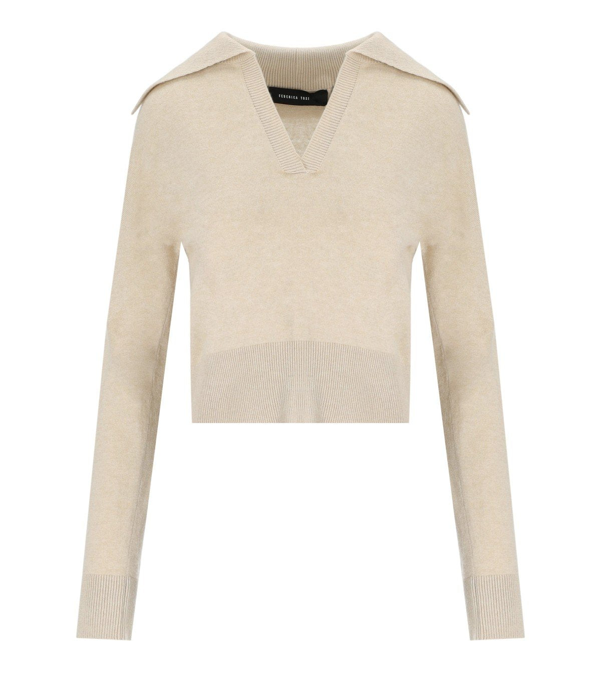 FEDERICA TOSI BUTTER POLO SWEATER