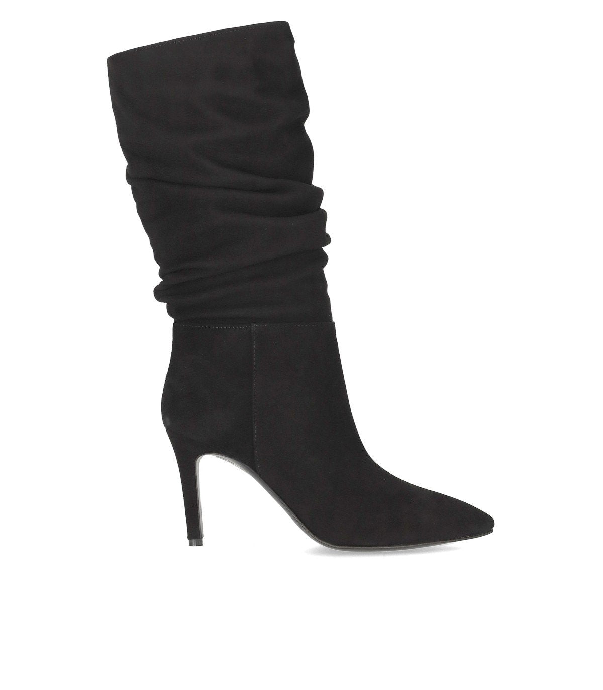 BOTTE À TALON DAIM NOIR VIA ROMA 15